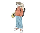 ポップで可愛いイラスト描きます 人や動物をポップに描きます！SNSのアイコンなどにどうぞ！ イメージ2
