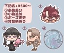 最短即日お渡し◎SDアイコン作ります ☆グッズ作成用のイラストもおまかせください！ イメージ4