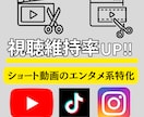 ショート動画のエンタメ系を作成します 「楽しい」を届けたい方へ、ぜひお任せください イメージ1
