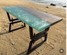 世界にひとつのレジンテーブルをお作りします 木とレジンが織りなす一点物。空間を彩るアート家具 イメージ1