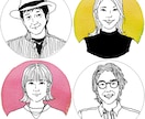 温かみのある線画イラストの似顔絵アイコンを描きます ライン、ツイッター、インスタグラムなどのSNSアイコンに イメージ2