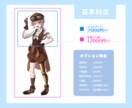 魅力あふれる立ち絵+キャラデザ制作致します イラコン複数受賞歴のあるイラストレーターが丁寧に制作致します イメージ3