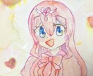 水彩で萌え系・推しキャラの原画描きます ご希望頂いたキャラクターでも可能です! イメージ1