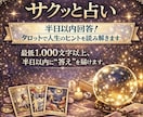 半日以内回答！タロットで人生のヒントを読み解きます 最低1,000文字以上、半日以内に“答え”を届けます。 イメージ1
