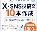 X・SNS投稿文を10本まとめて作成します 投稿ネタからお任せ！あなたらしい発信をやさしくサポートします イメージ1