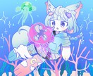 浮きすぎずちょっぴり個性的なイラストをお届けします アイコン、オリキャラ、動画·歌みたサムネなど、様々な用途で！ イメージ6