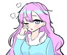 あなただけのSNS用アイコンのイラストを描きます 全力で可愛い女の子を描きます！ イメージ1