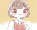 SNS用のアイコンをゆる可愛く描きます ちょっぴり丸い絵柄で描くアイコン用イラスト♪ イメージ1
