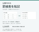 公開PDFの罫線表を原文どおり転記します 背景塗りなしの公開PDF表をCSVへ イメージ1