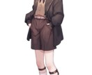 キャラクターの立ち絵イラストを描きます VTuberさんにオススメ！かわいい女の子が得意です！ イメージ4