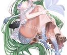 アイコン/グッズ/立ち絵/商用など一枚絵描きます 様々な用途に対応！繊細でキラキラしたイラスト描きます♡ イメージ9
