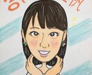 温かみのある手書き色紙似顔絵イラスト描きます お祝い事や記念日、プレゼントに似顔絵を イメージ3