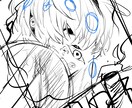 モノクロ・淡色でイラストをお描きします。ます 全身・上半身OK！シンプルな塗りで制作します。 イメージ6
