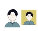 最低価格！シンプルな似顔絵／イラストお描きします 様々なご依頼に柔軟に対応いたします！！ イメージ3