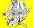 ケモノ、幻獣、ドラゴン描きます お好きなケモノをクールなアイコンにしませんか? イメージ1