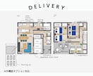 おしゃれなイラスト間取り図を制作します 雰囲気伝わるおしゃれなイラスト間取り図 イメージ7