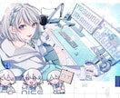 配信活動者さま応援•イラスト承ります 配信活動を彩る人物イラストを制作します イメージ3