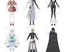 立ち絵やキャラデザを制作します 三面図や武器デザインなども対応可能です イメージ6