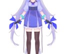 シルエットだけでも魅力的なVTモデル描きます 男女共に他の人にない、ぱっと見で覚えられるデザインにします イメージ3