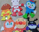 折り紙でアンパンマンと仲間たちを作ります 15センチ角、8センチ角どちらでも。 イメージ1
