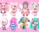 ミニキャラ（SD、デフォルメ）イラスト制作します 丁寧な対応！SNS映えキラキラ瞳！IRIAM/Vtuber イメージ2