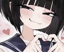 最短当日納品が可能となります 早い！安い！可愛い！キュートな女の子アイコン作成します イメージ2