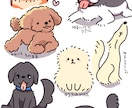 ちょうどいいゆるさのペットの似顔絵を描きます ゆるふわでシンプル アイコンに向いているイラストを描きます。 イメージ1