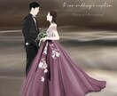 結婚式ウェルカムボード| 韓国風イラスト作成します ウェルカムボード・結婚式アイテム・記念日にも イメージ8