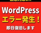 急ぎOK！WordPress不具合を即日修正します ログインできない・真っ白・崩れ・エラー修正等 イメージ1