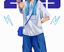 ポスター風イラスト描きます その他キャラクター単体でも大丈夫です！ イメージ3