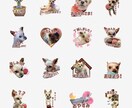 愛犬、愛猫など【写真】LINEスタンプ作ります 明るくポップなデザインで可愛さ演出！！ イメージ2