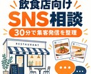 飲食店のSNS集客を30分で相談します 料理写真の見せ方と予約・来店につながる発信を整理 イメージ1