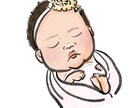赤ちゃんのポップで元気な似顔絵かきます SNSアイコンやプレゼントにおすすめ★データ納品です イメージ6