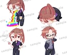 デフォルメキャラお描きします 二次利用全般OK！表情差分1枚無料！ イメージ5