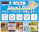 先着5名様限定　低価格でチラシを作成いたします 初校提出時にご満足いただけない場合は、キャンセル無料です イメージ1
