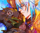 鮮やかなイラスト描きます アイコン、一枚絵、サムネイル等、推しへのプレゼントに！ イメージ6