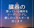 臓器の滞っている場所をリーディングします 癒しのエネルギーを送ることも併せて行います イメージ1