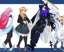 先着3名特別割引★立ち絵イラスト制作します ケモ耳・羽等人外パーツ/複数人のポーズ合わせも可能です イメージ5