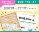 御社商品の取説・レビュー等を挿絵付でデザインします 商品レビューや取説の要点をイラスト化♪視覚に訴え、読み易く！ イメージ1