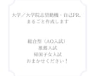 大学／大学院志望動機・自己PR、まるごと作成します 総合型（AO入試）、推薦入試、帰国子女入試おまかせください！ イメージ2