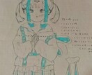 アナログイラストを色紙に描きます 部屋に飾りたくなるイラスト描きます！集めることができます！ イメージ2