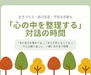 生きづらさ・自己否定・不安な恋愛。一緒に整理します 「心の中を一緒に整理する」をコンセプトにした、対話の時間です イメージ1