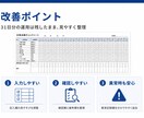 見づらいExcel帳票を、使いやすい形に整えます 現場で使いやすいExcel帳票へ イメージ8