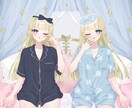 商用利用⭕️おねむちゃん量産描きます 5月限定‼️パジャマ姿のかわいい女の子の量産イラストです！ イメージ1