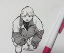 モノクロでリアル調のイラストを描きます そのまま飾ったり、プレゼントにも！塗り絵としても楽しめます イメージ5