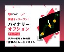 バイナリーオプションの極意を教えます 5年に渡ってトレードした自信を持ってお勧めするバイナリー手法 イメージ1