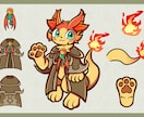 マスコット・ケモノキャラクターをデザインいたします 三面図あり！あなただけのオリジナルキャラクターを制作致します イメージ6
