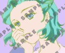 SNSアイコン・背景作成します 少女漫画的〜リアル寄りまで対応 イメージ3
