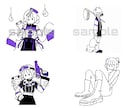 シンプル・シュールな可愛いイラスト作成します トレンド感・真面目過ぎないイメージを求めてる方へ イメージ5