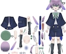 VTuberモデル一括制作いたします 先着十名様限定で格安で制作いたします イメージ2